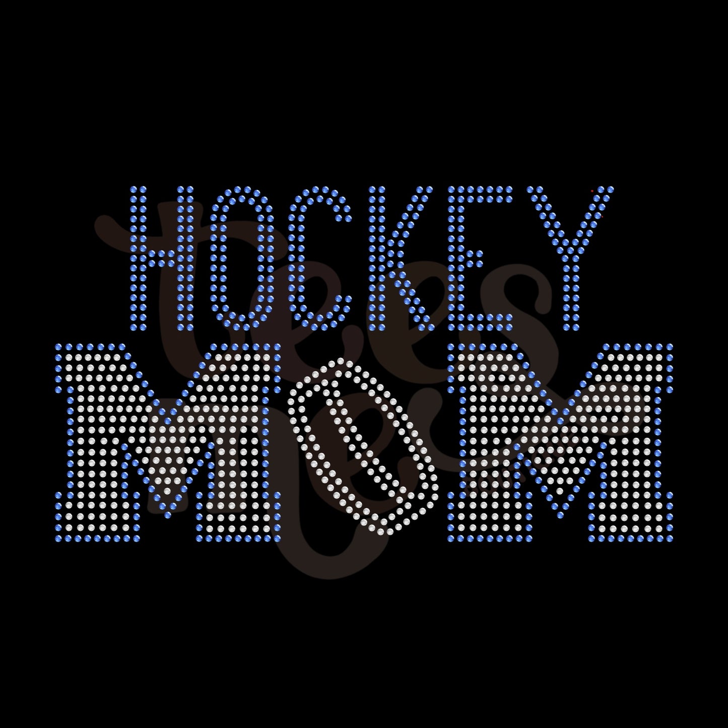 Hockey Mom RHINESTONE TRANSFER