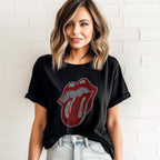 Lips Tongue SPANGLES TRANSFER