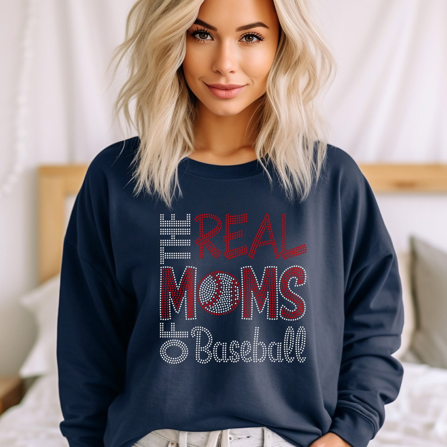 The Real Moms of Baseball RHINESTONE TRANSFER