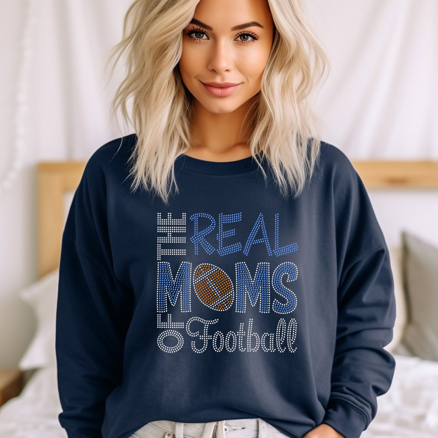 The Real Moms of Football RHINESTONE TRANSFER