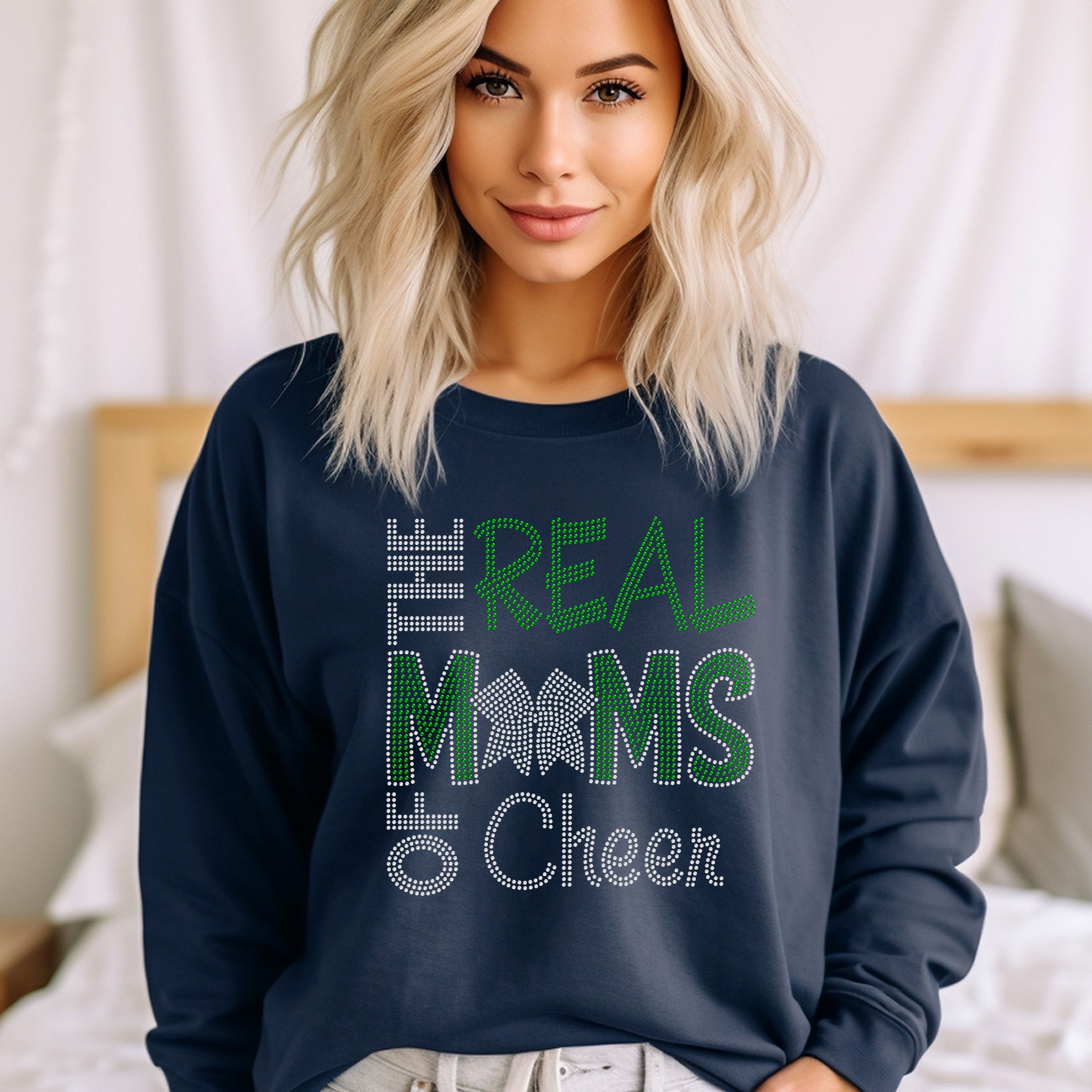The Real Moms of Cheer RHINESTONE TRANSFER
