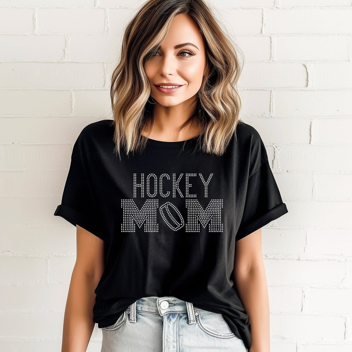 Hockey Mom SPANGLES TRANSFER