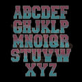 Semi Custom Rhinestone Transfer - Ombre - 2 Color Fill