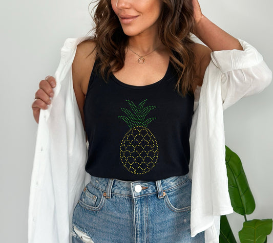 Pineapple RHINESTONE TRANSFER