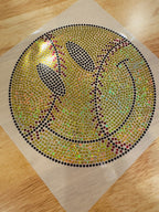 RTS // Softball Happy Face SPANGLE TRANSFER c. 121 + 119 + 102
