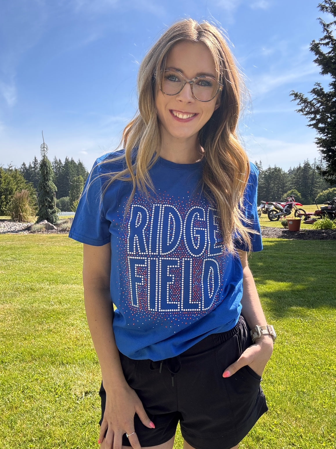 Ridgefield Scatter Rhinestone Tee