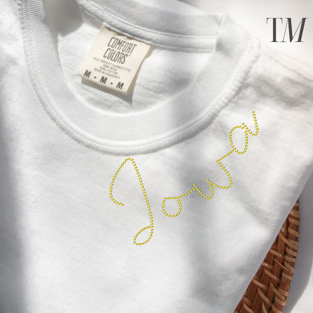 Iowa Collar SHEET OF FOUR RHINESTONE TRANSFER