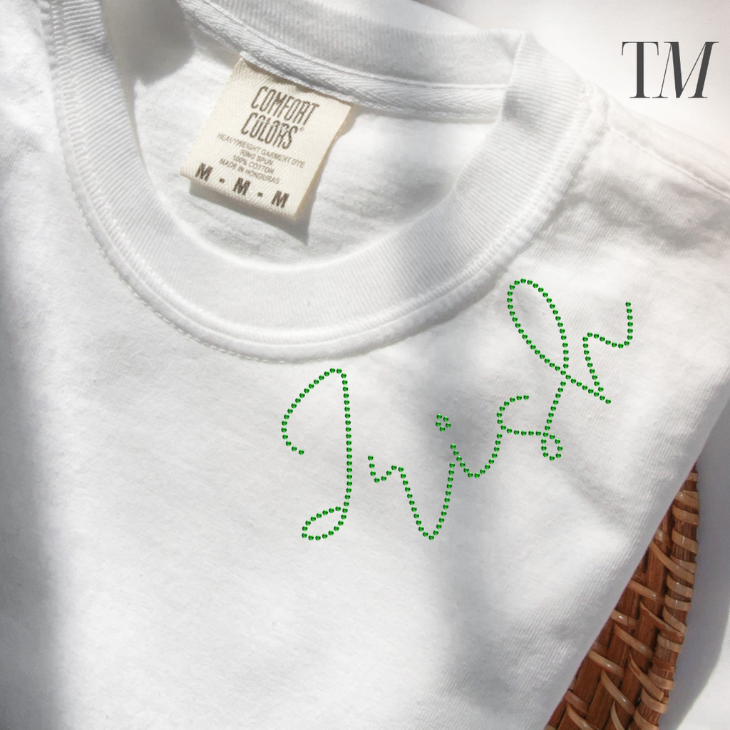 Irish Collar SHEET OF FOUR RHINESTONE TRANSFER