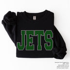 Jets Block Letters SPANGLE TRANSFER