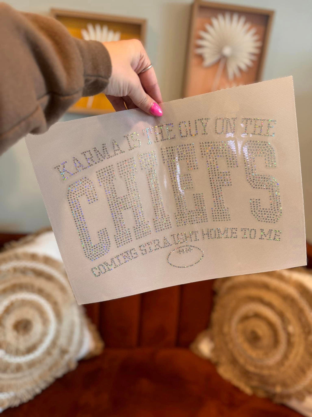 Karma is the Guy on the Chiefs SPANGLES TRANSFER