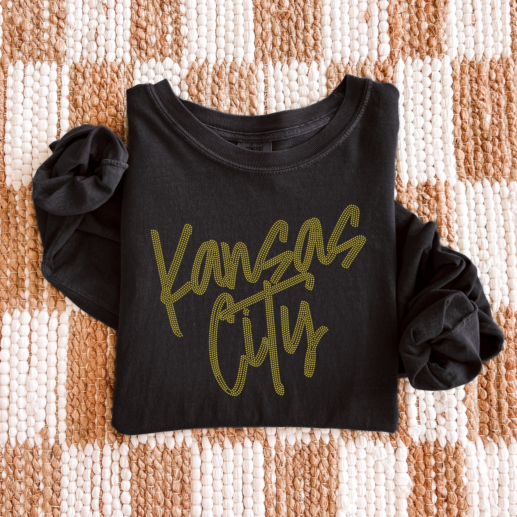 READY TO SHIP // Kansas City Script SPANGLE TRANSFER c. 141
