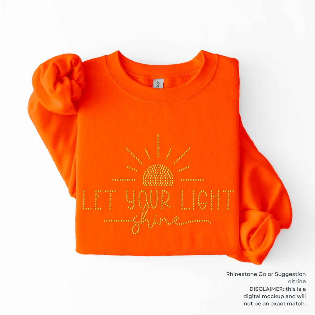Let Your Light Shine RHINESTONE TRANSFER