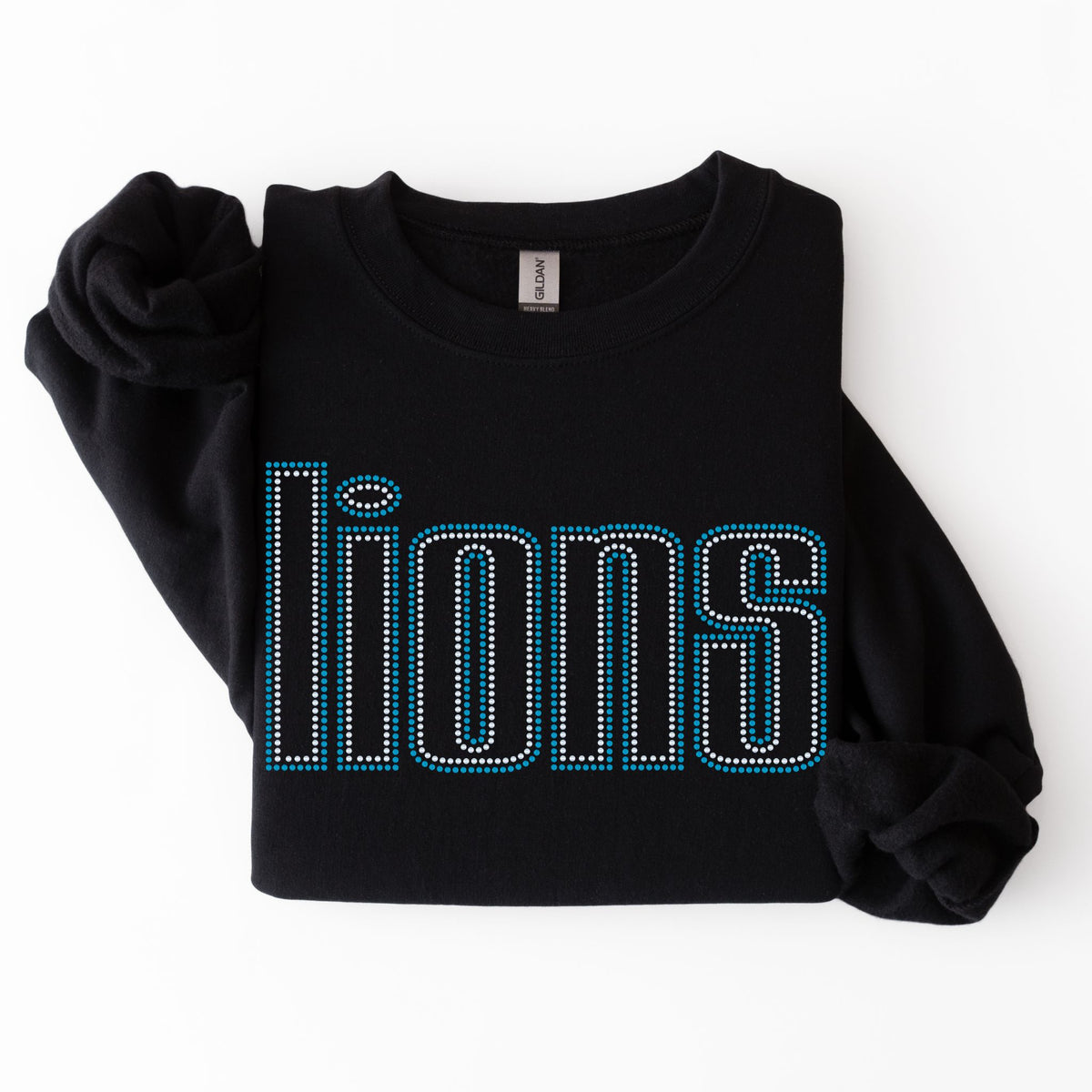 Lions Double Outline RHINESTONE TRANSFER
