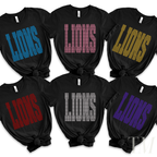 Lions OVERSIZED SPANGLE TRANSFER