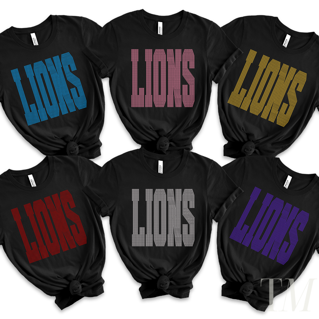 Lions OVERSIZED SPANGLE TRANSFER