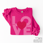 Love Square Heart SPANGLES TRANSFER