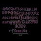 Semi Custom Spangle Transfer - Magical Font - 2 Color Fill