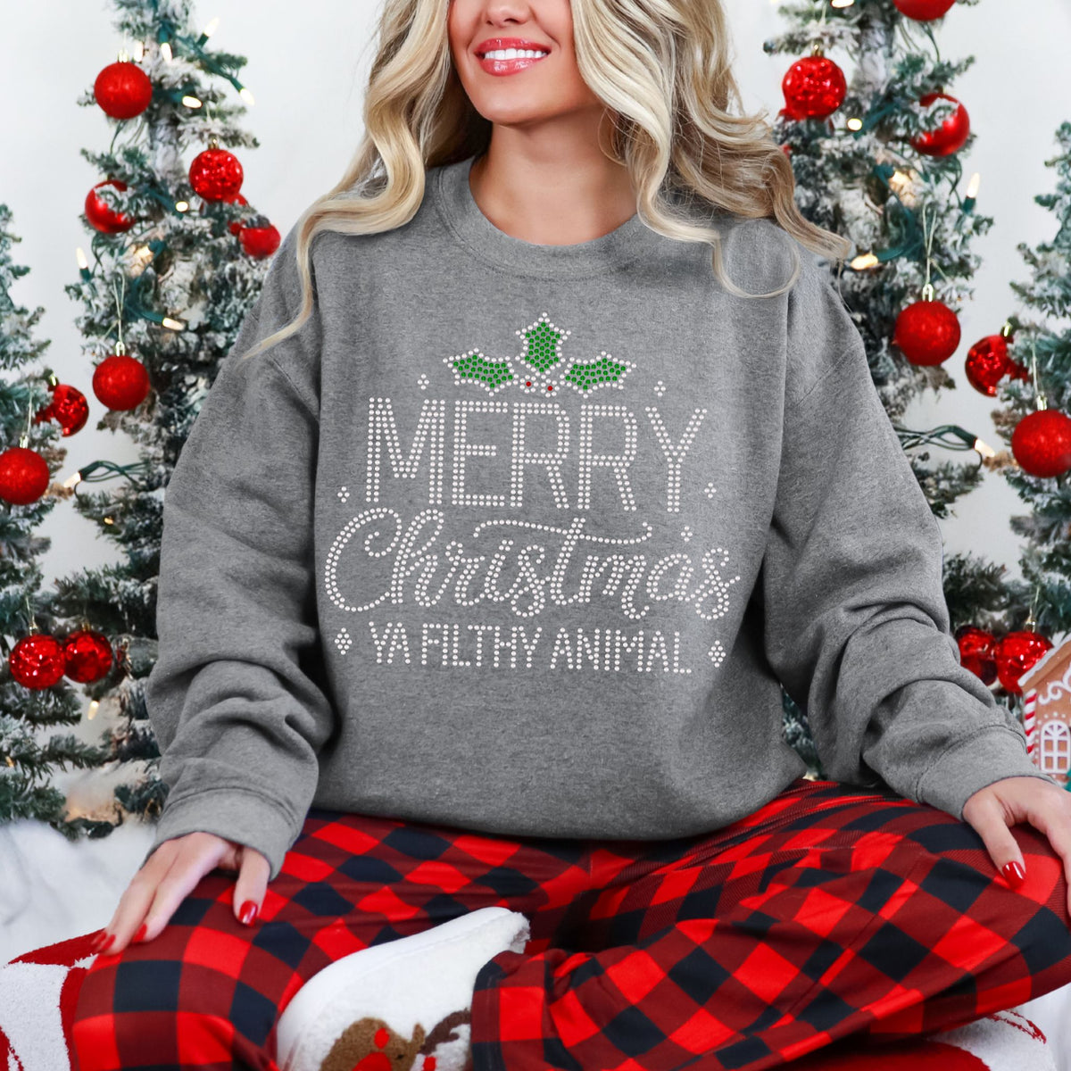 READY TO SHIP // Merry Christmas Ya Filthy Animal SPANGLE TRANSFER c. 8501 + 8502 + 8505