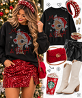 MADE TO ORDER // Merry and Bright Reindeer SPANGLE TRANSFER c. 2899 + 116 + 102
