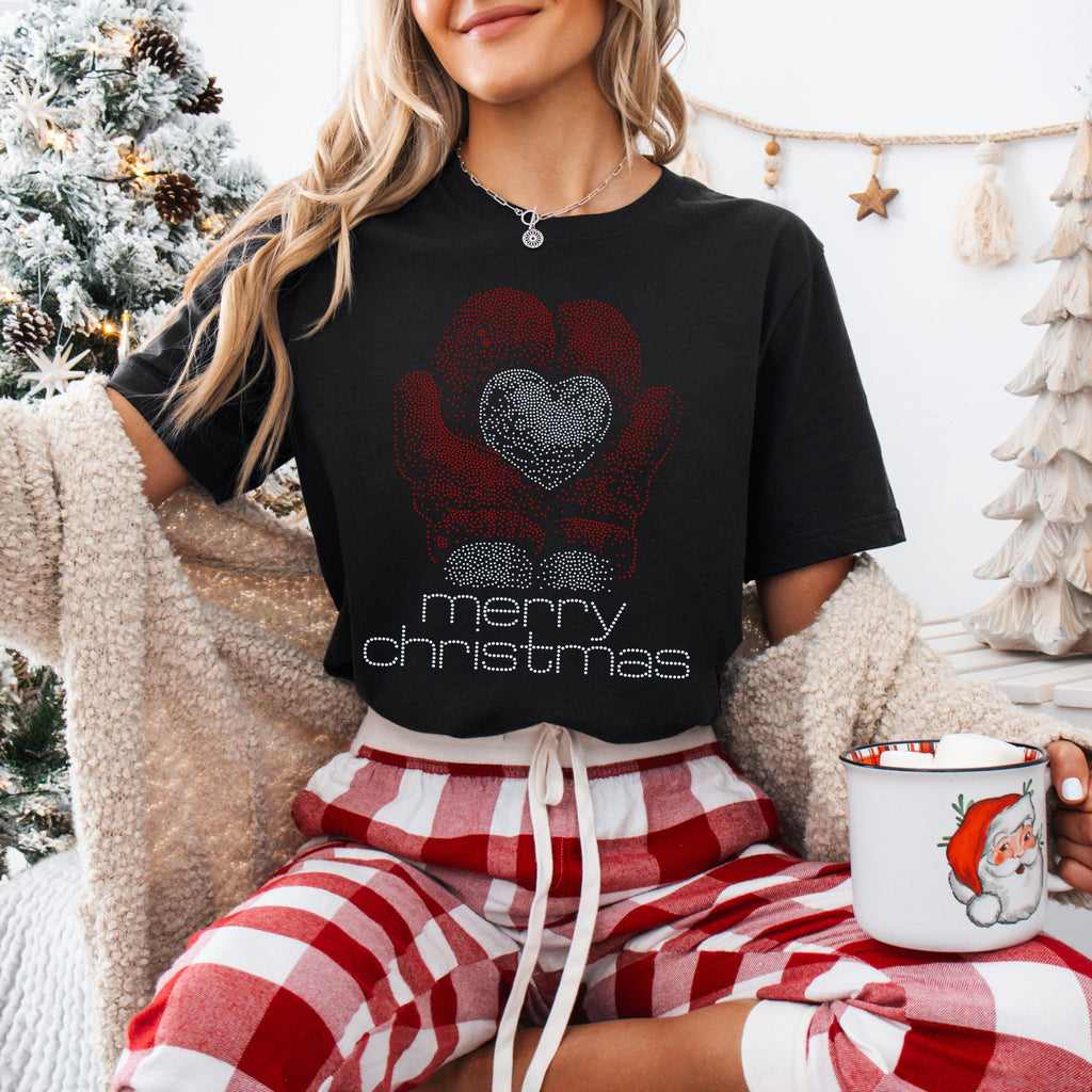 Merry Christmas Mittens SPANGLES TRANSFER