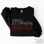 Miners Ombre Drip RHINESTONE TRANSFER