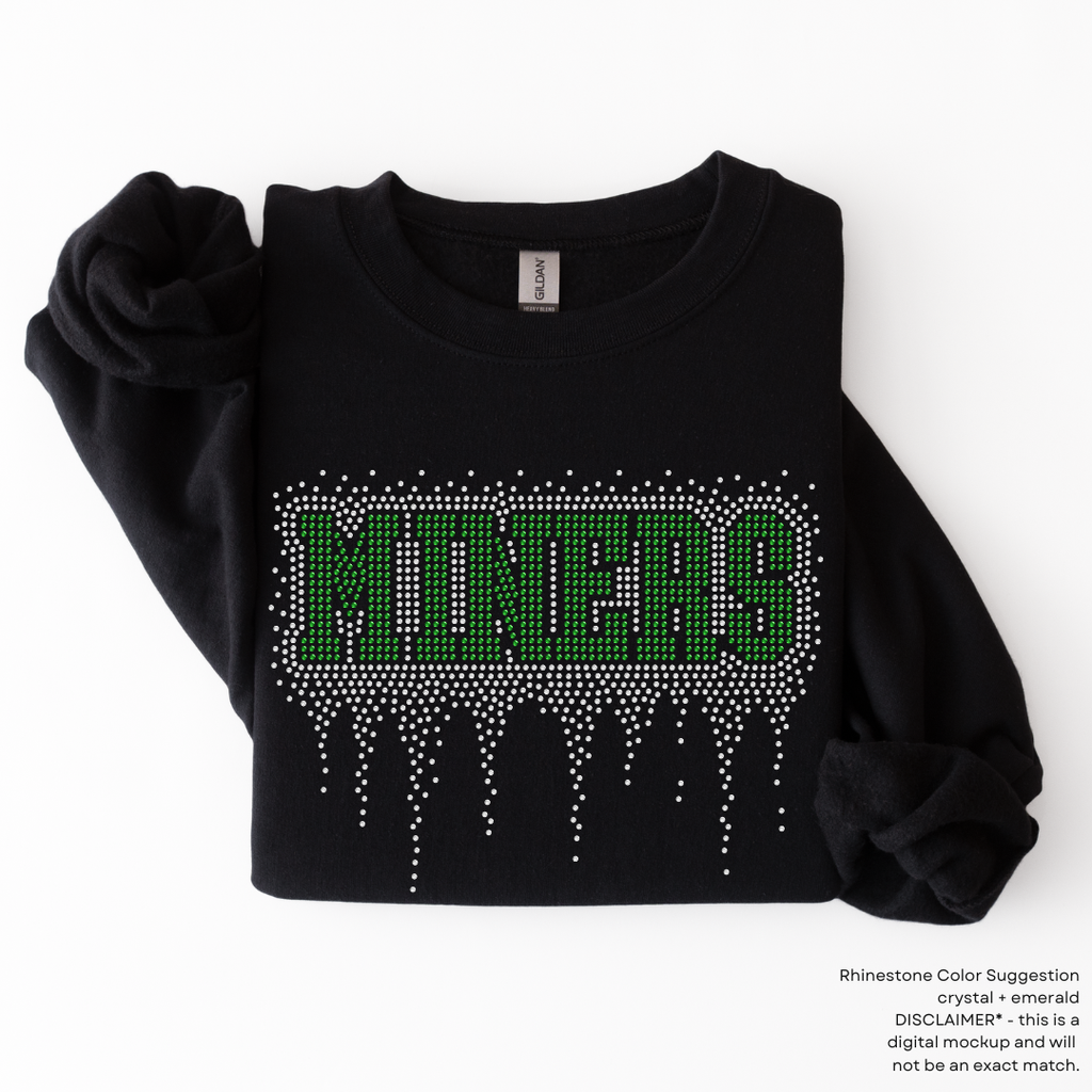 Miners Athletic Drip RHINESTONE TRANSFER