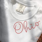 Ohio Collar SHEET OF FOUR RHINESTONE TRANSFER