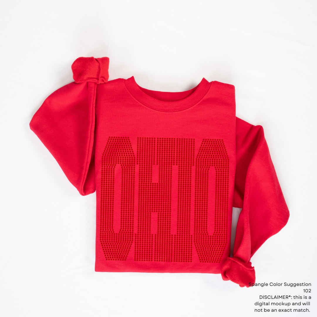 Ohio Oversized SPANGLE TRANSFER