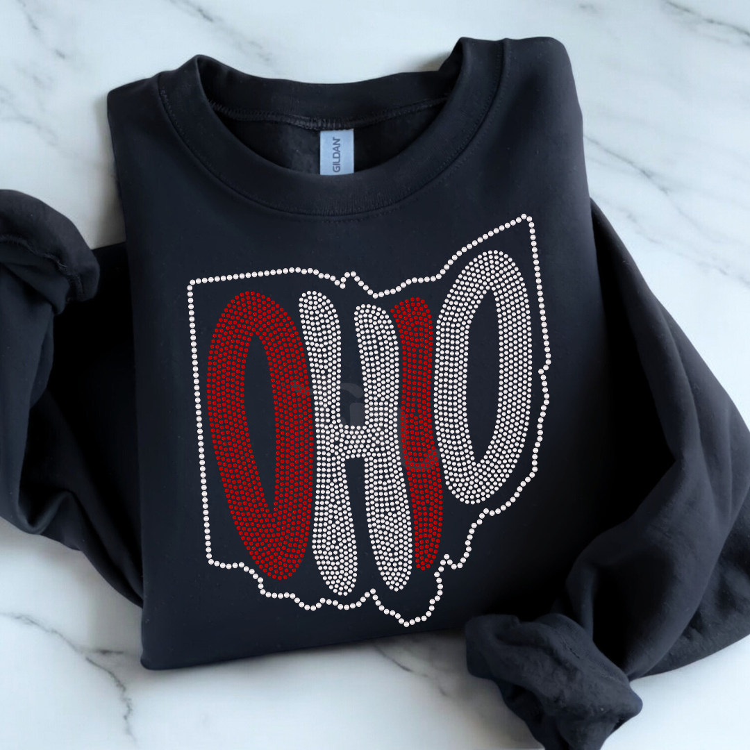 Ohio Retro Groovy SPANGLE TRANSFER