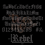 Semi Custom Spangle Transfer - Old English Font