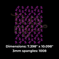 Ribbons Pattern SPANGLE TRANSFER