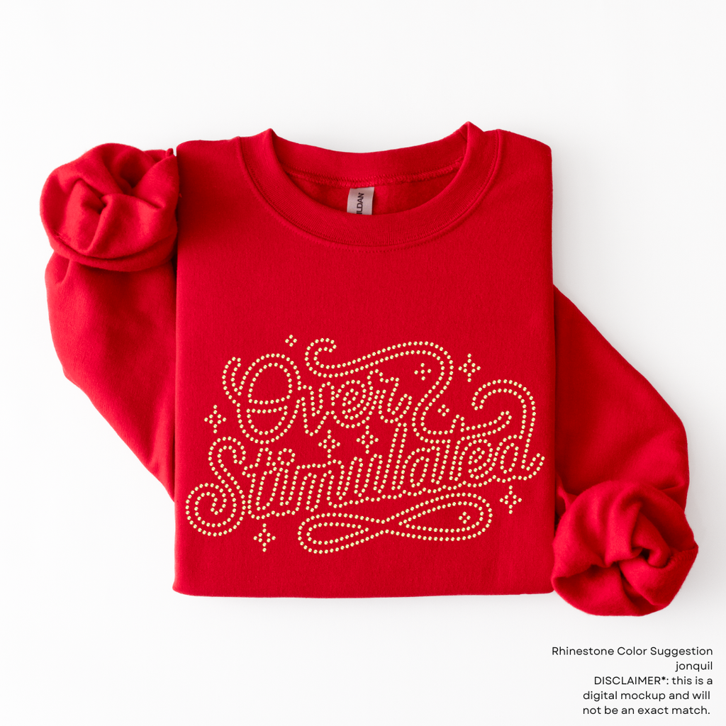 Overstimulated RHINESTONE TRANSFER