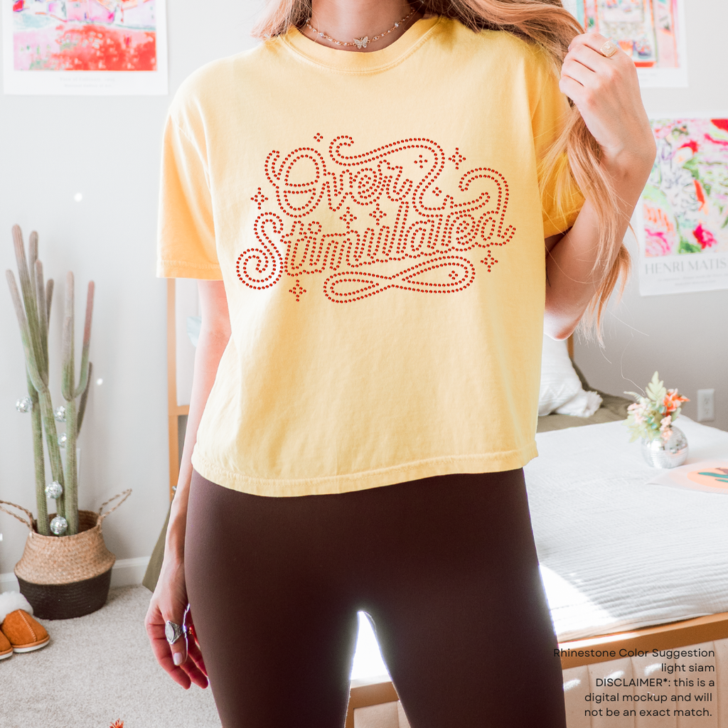 Overstimulated RHINESTONE TRANSFER