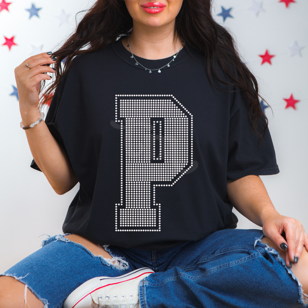 Custom SPANGLE Text SPANGLE Transfer - 11.5" BIG Letters- One Color