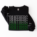 Panthers Fade Stacked SPANGLE TRANSFER