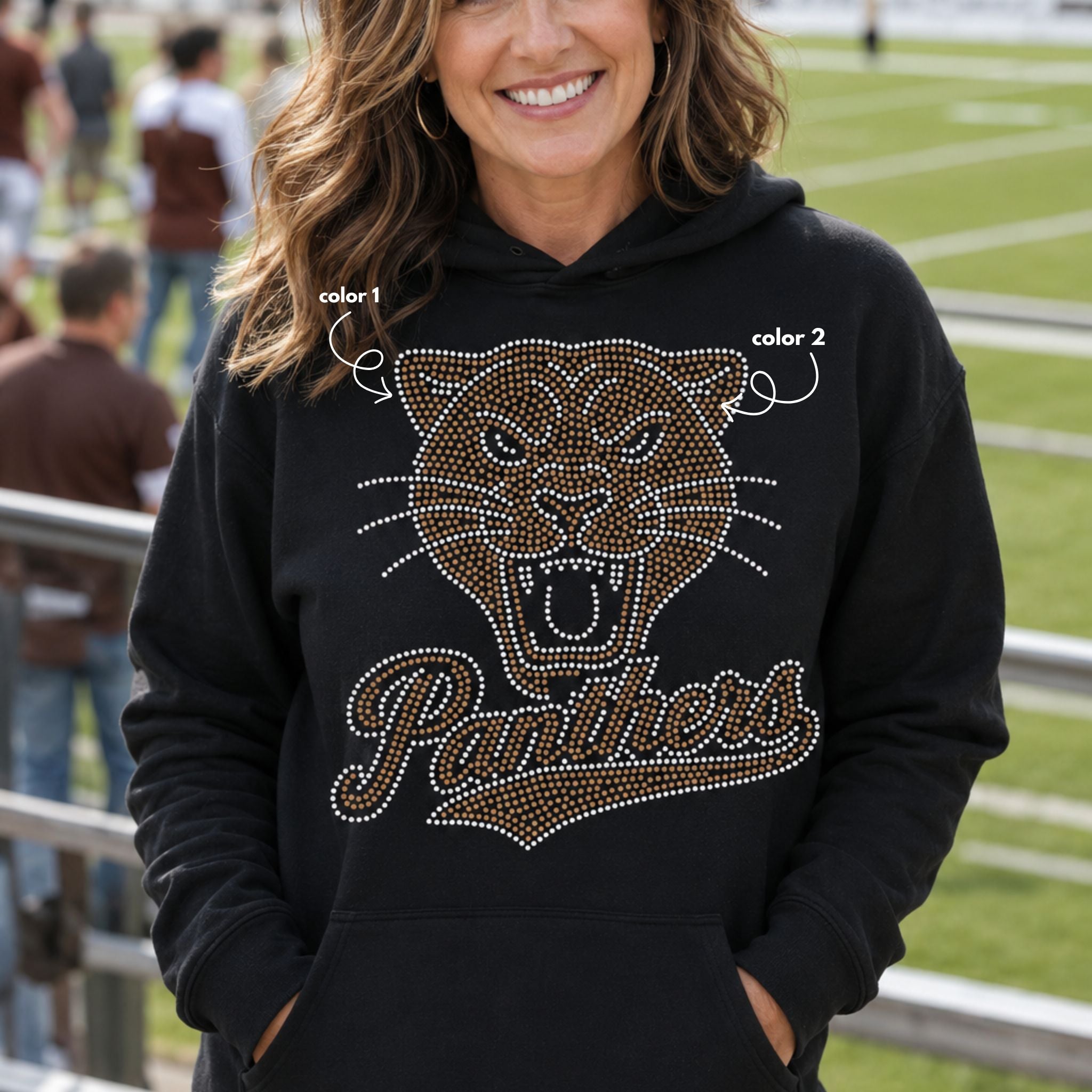 Panthers School Spirit SPANGLE TRANSFER