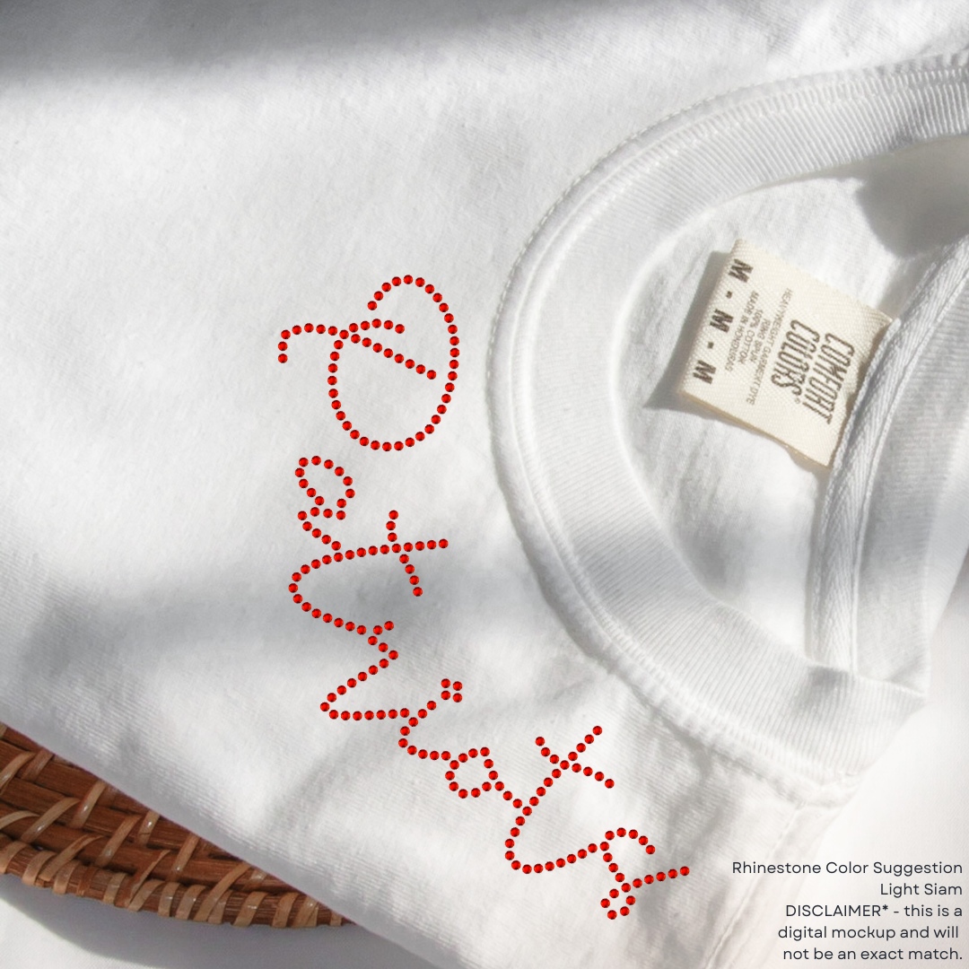 Patriots Collar SHEET OF FOUR RHINESTONE TRANSFER