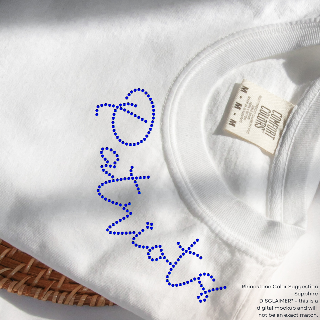 Patriots Collar SHEET OF FOUR RHINESTONE TRANSFER