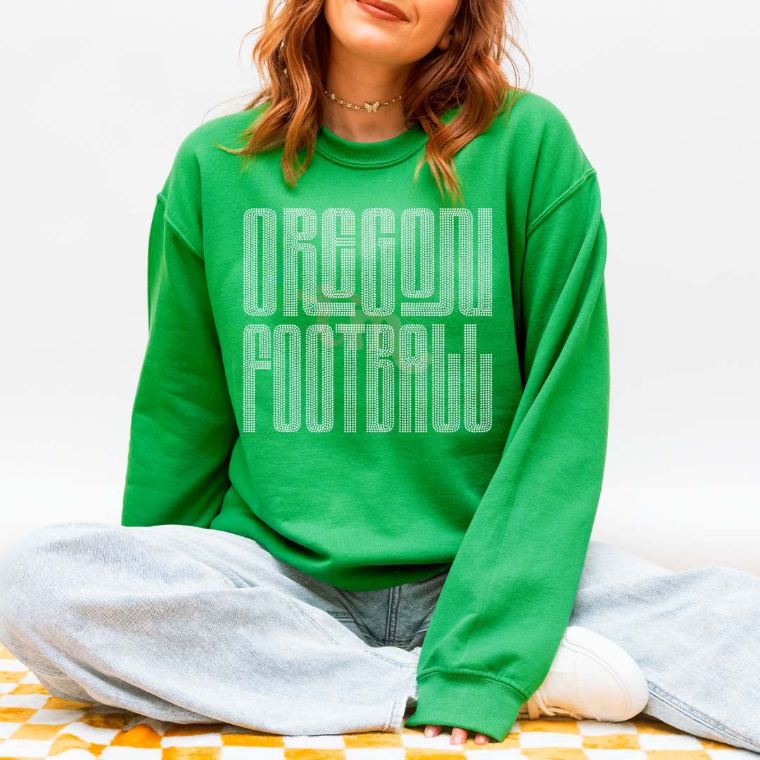 Vintage Oregon Football SPANGLE TRANSFER