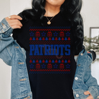 Patriots Christmas Sweater SPANGLES TRANSFER