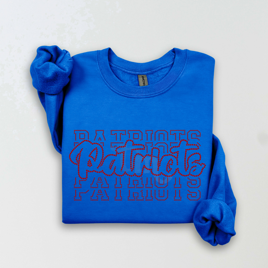 Patriots Stacked SPANGLE TRANSFER