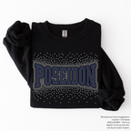 Poseidon Arched Scatter RHINESTONE TRANSFER