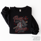 Pray First Swing Later SPANGLES TRANSFER