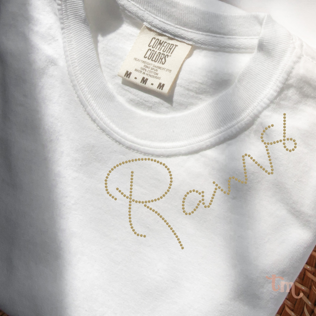 Rams Collar SHEET OF FOUR RHINESTONE TRANSFER