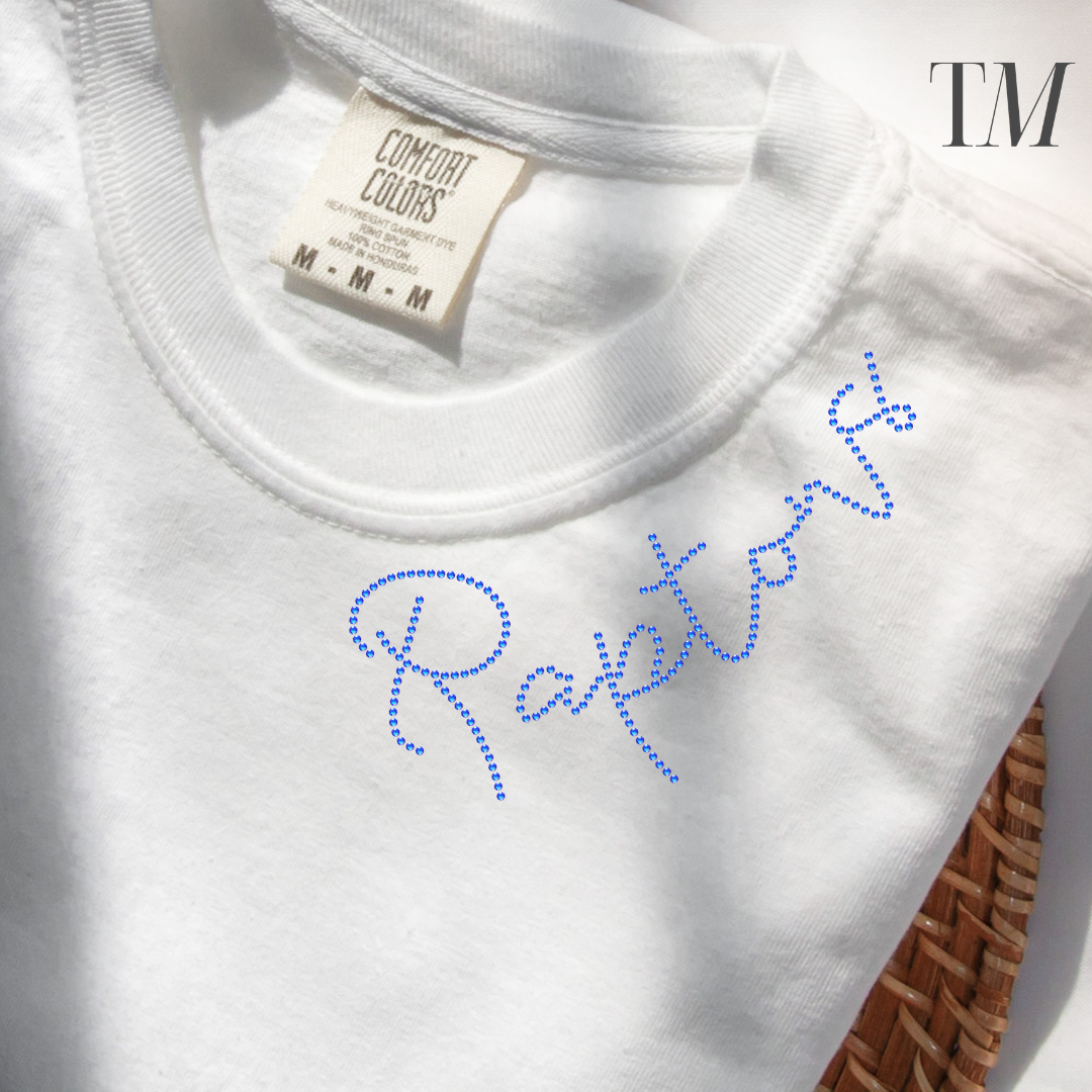 Raptors Collar SHEET OF FOUR RHINESTONE TRANSFER