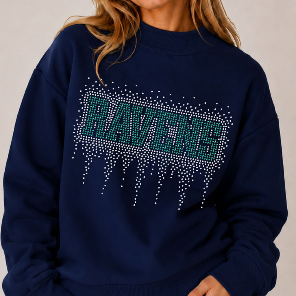 Ravens Athletic Drip RHINESTONE TRANSFER