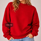 Solid Tees Me Premium Mock Neck Sweatshirt || READY TO SHIP