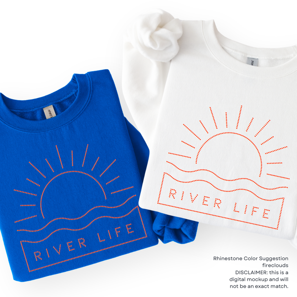 River Life Sunshine RHINESTONE TRANSFER