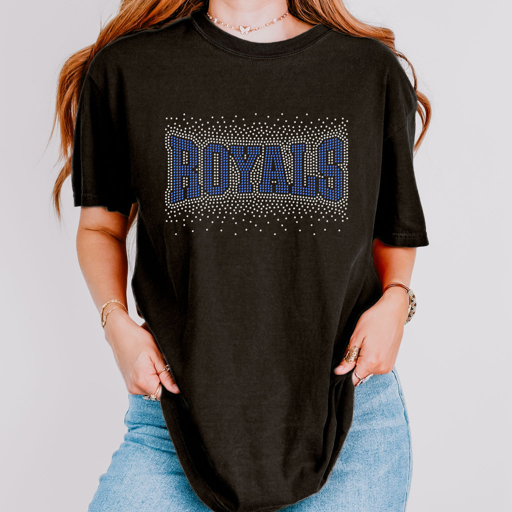 Royals Arched Scatter RHINESTONE TRANSFER