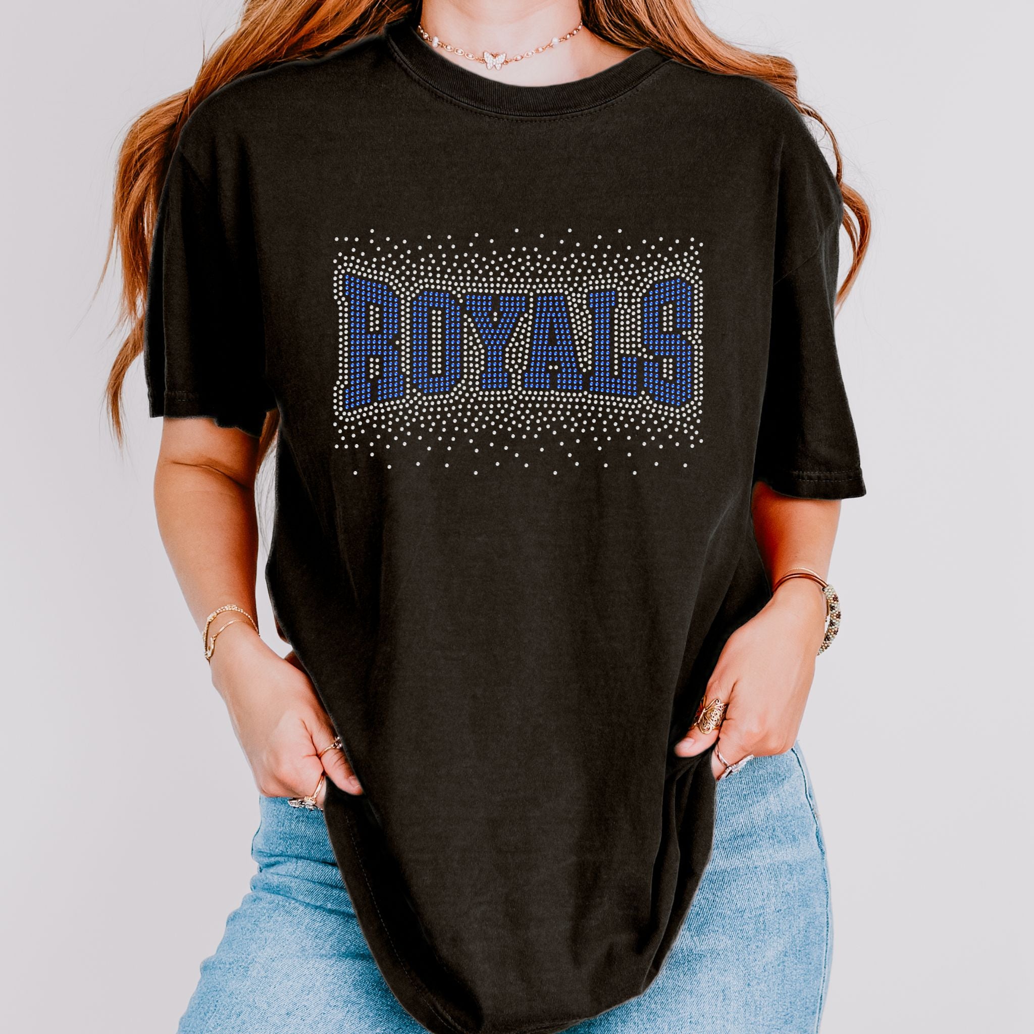 Royals Arched Scatter RHINESTONE TRANSFER